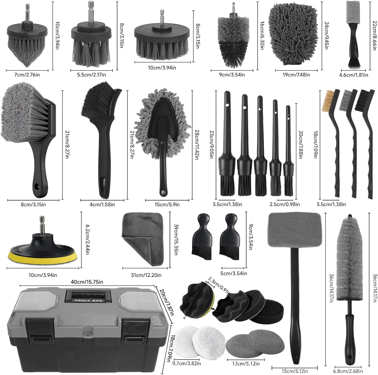 Car Detailing Kit, 36Pcs Profe - Interior Detailing Kit recensie en prijs