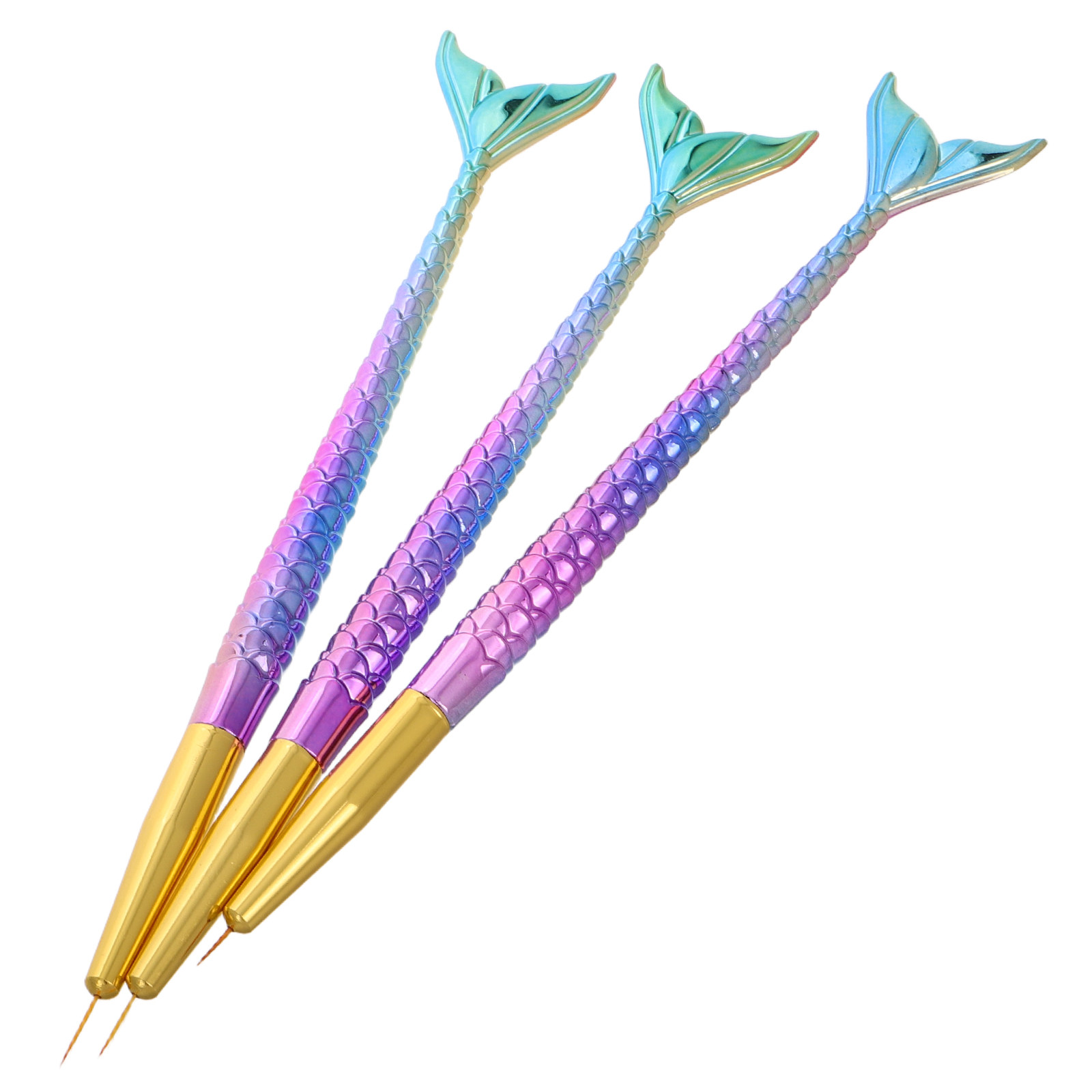 3Pcs Mermaid Tail Nail Art Lin - Detailing Brush Set recensie en prijs