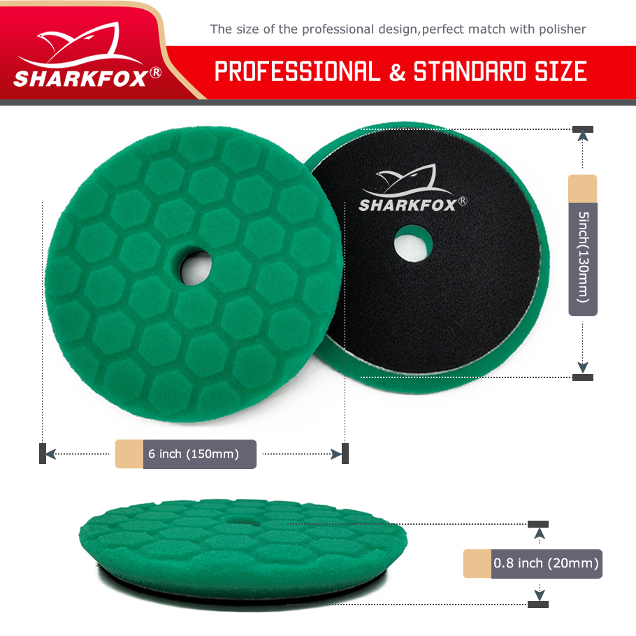 Sharkfox 5 pieces/set 5 Inch(1 - Polish Pad Set Buffer recensie en prijs
