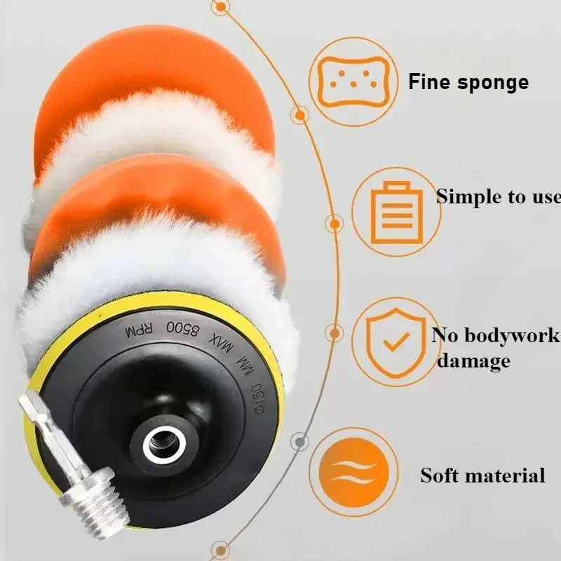 6pcs/8pcs/set Car Polishing Sp - Polish Pad Set Buffer recensie en prijs