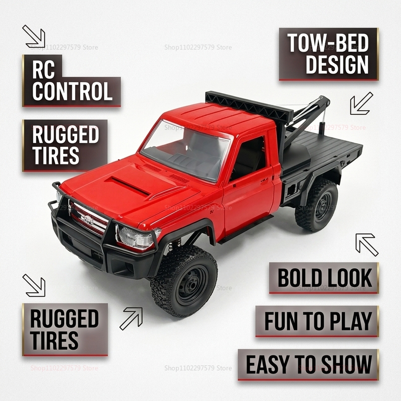 New MN82T RC Crawler 2.4G 4WD  - Dirt Brush Interior recensie en prijs