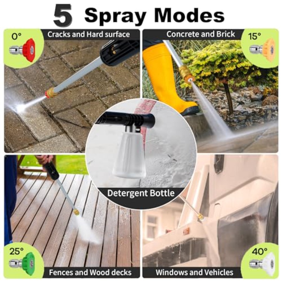 Power waher 4300PSI with 4 Qui - Foam Cannon Car Wash recensie en prijs