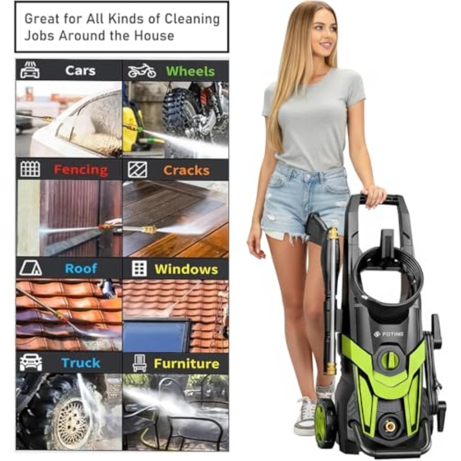 Power waher 4300PSI with 4 Qui - Foam Cannon Car Wash recensie en prijs