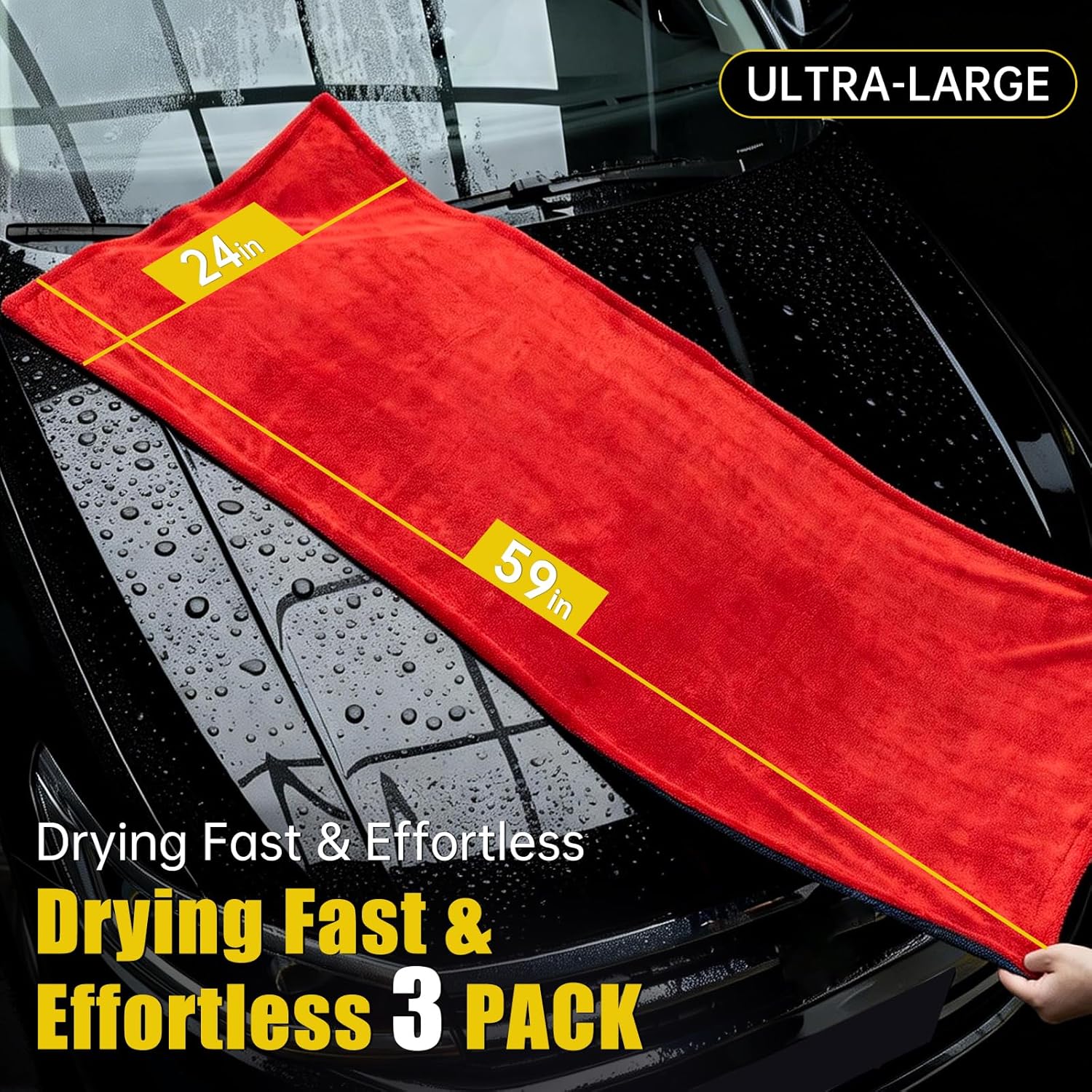 3-Pack Car Drying Towel Microf - Microfiber Towel Detailing recensie en prijs