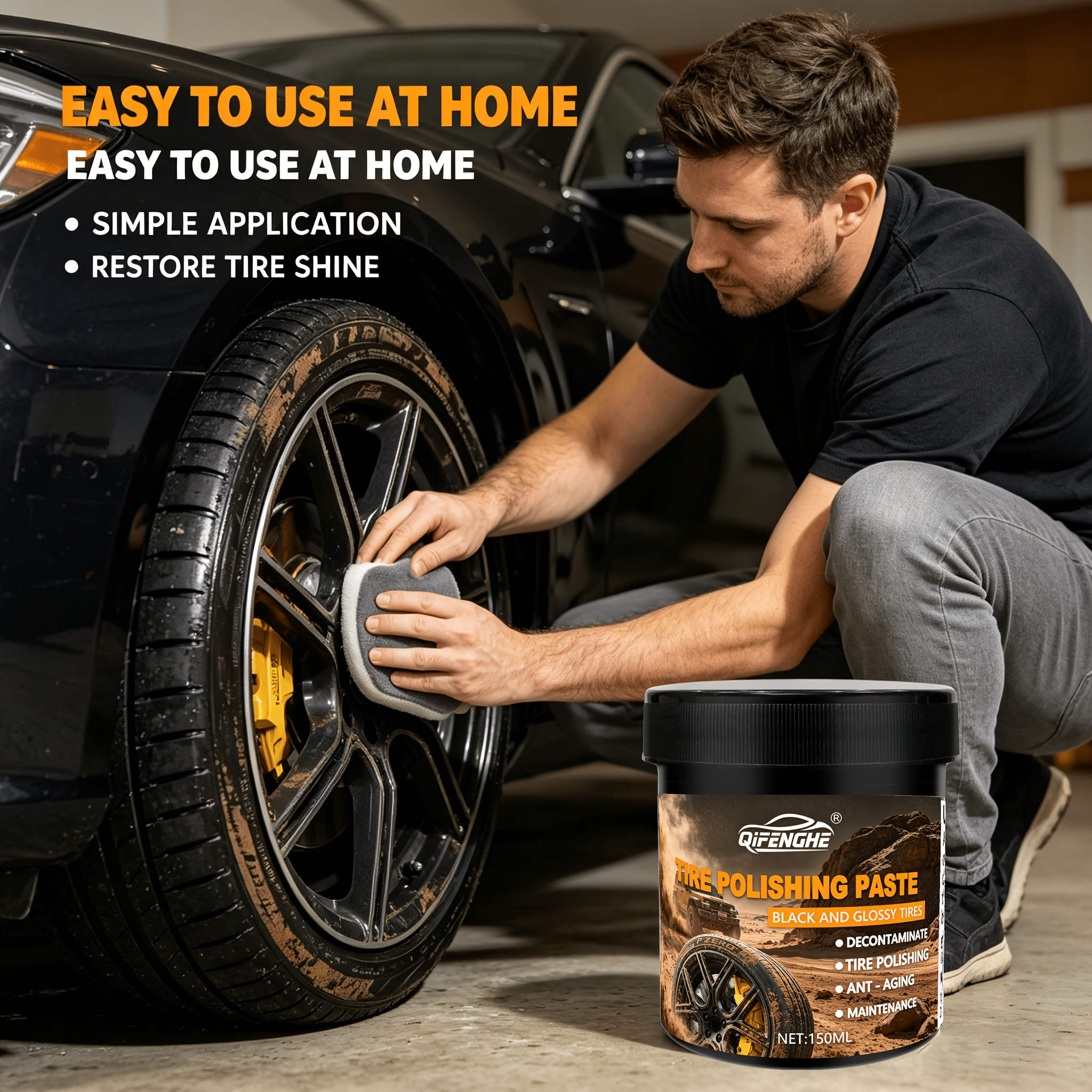 Car Tire Polish Paste Kit - Hi - Wax Applicator Pad recensie en prijs