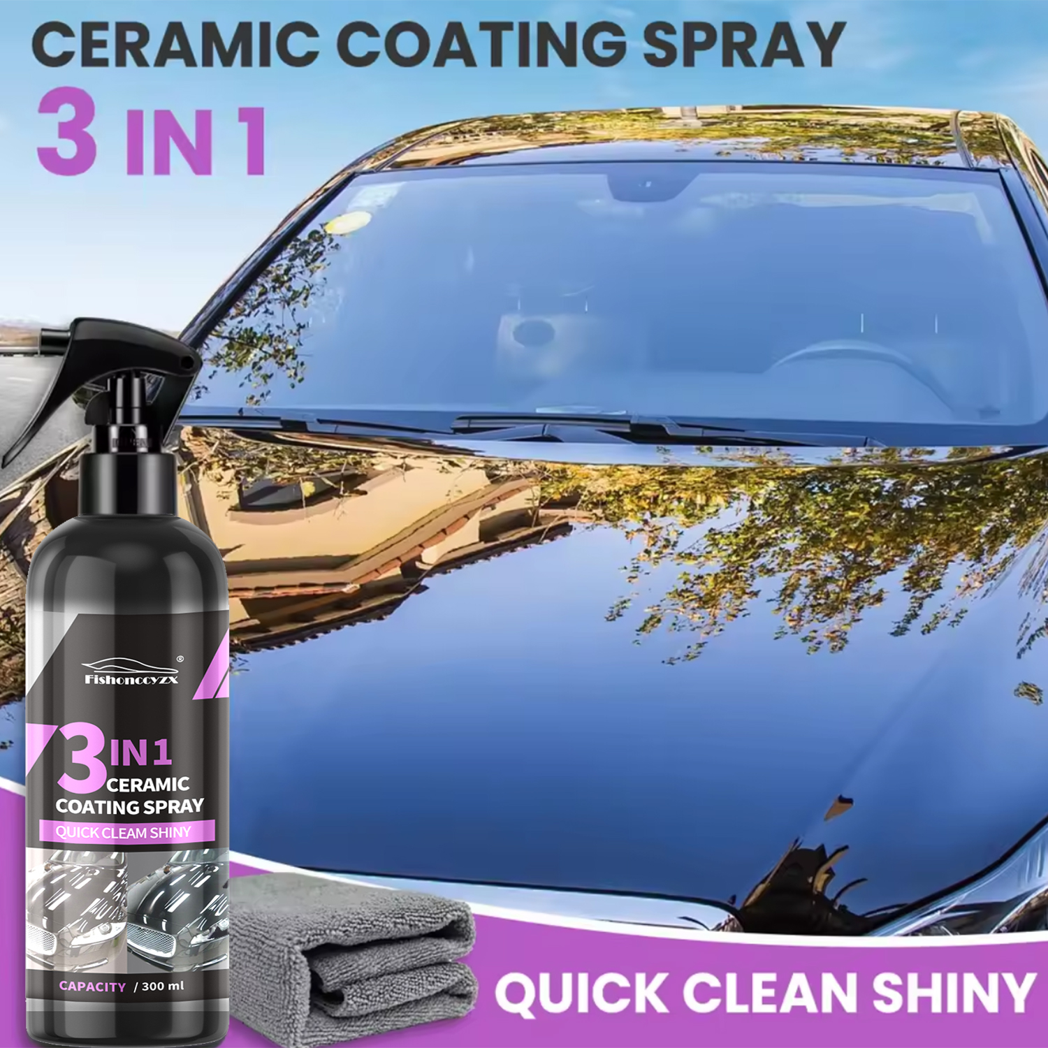 3 in 1 Car Ceramic Liquid Coat - Car Wax Ceramic Coating recensie en prijs