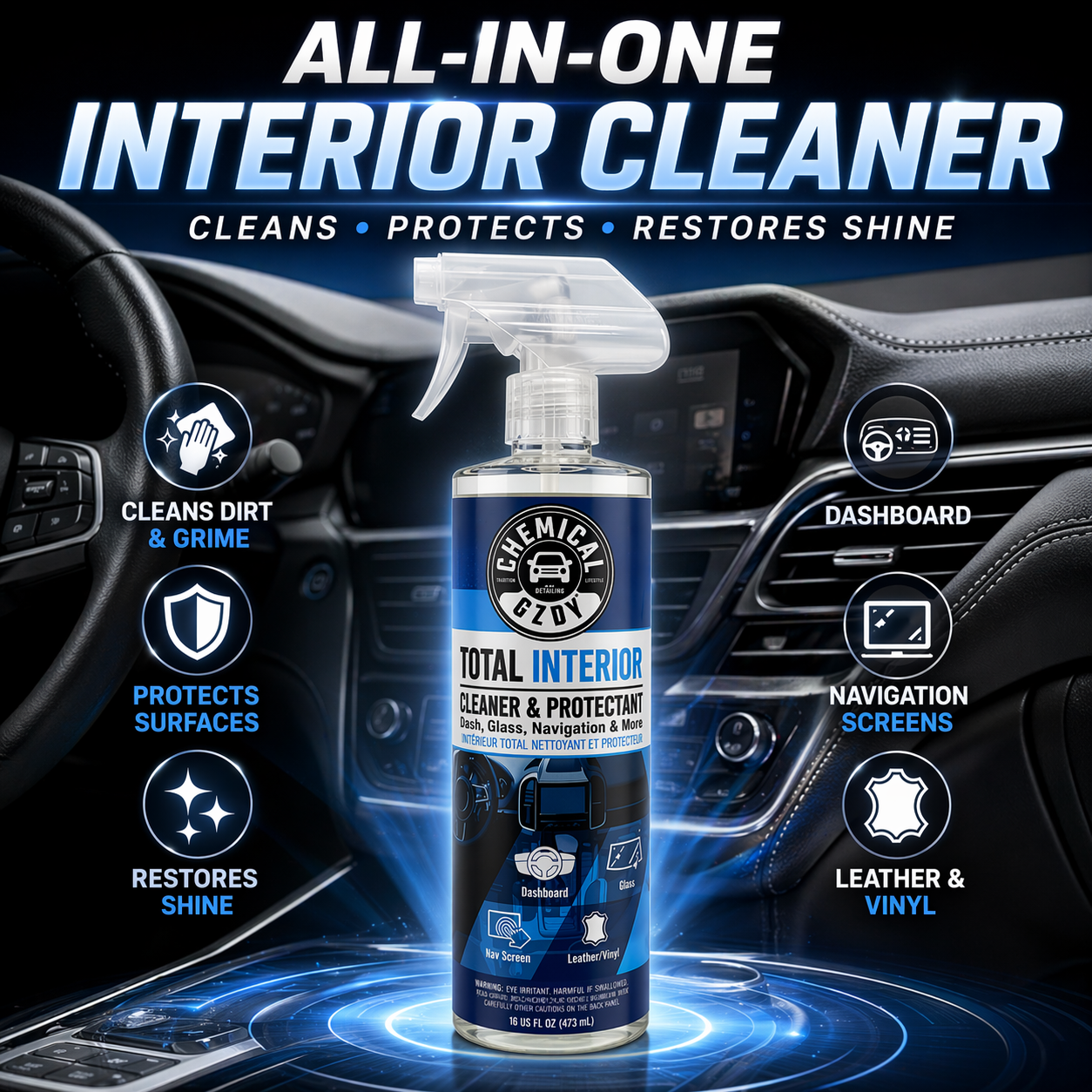 Total Interior Cleaner 473ml – - Leather Cleaner Interior recensie en prijs