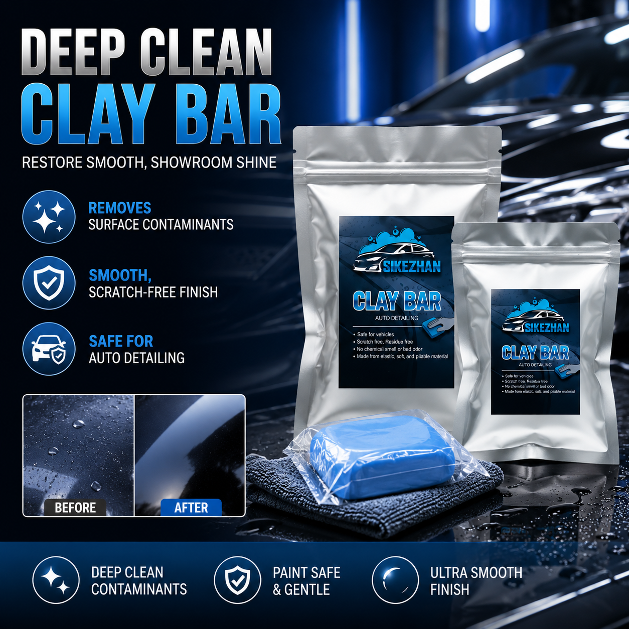 SIKEZHAN Magic Car Clay Bar fo - Clay Bar Lubricant recensie en prijs