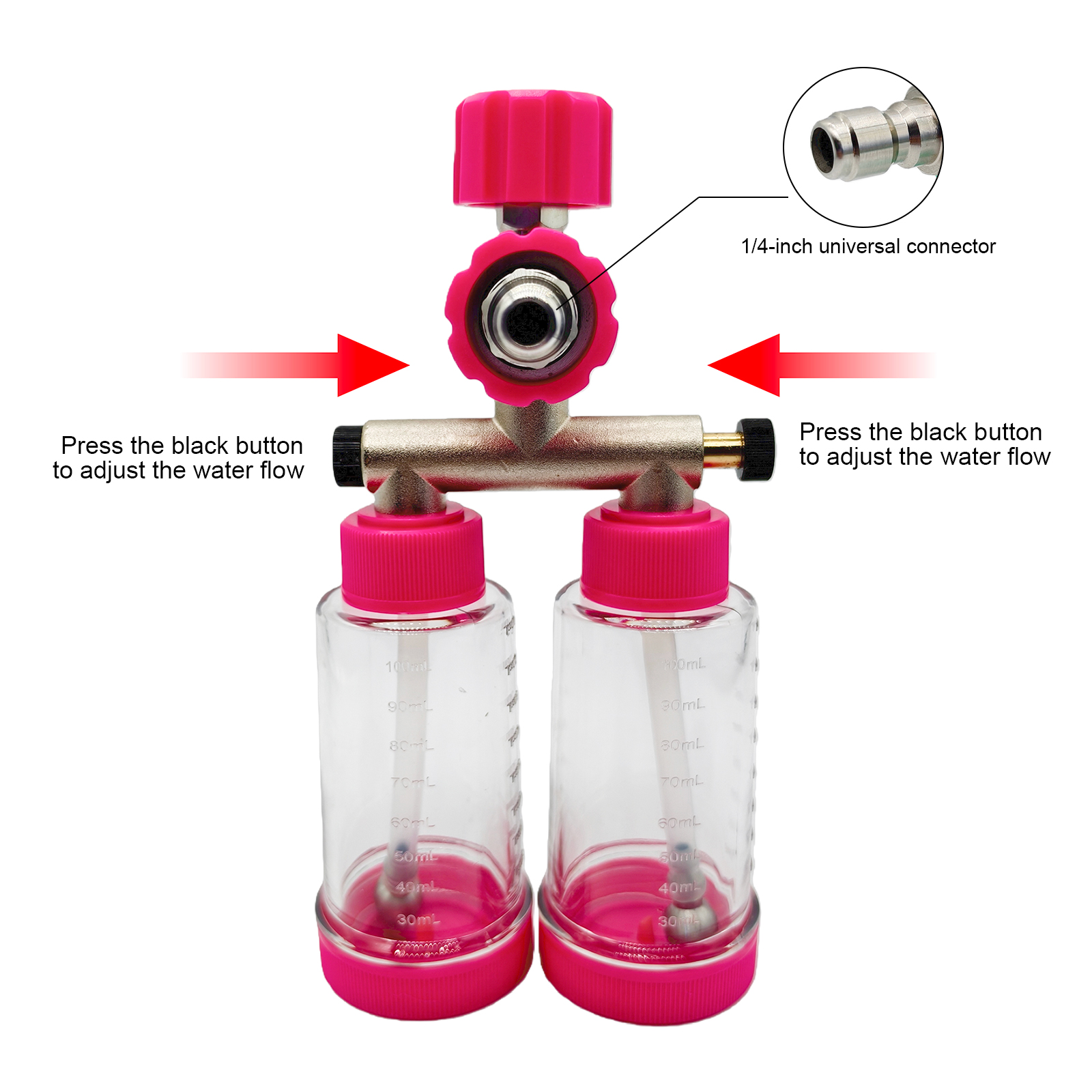 100ML Dual-Kettle Foam Sprayer - Pressure Washer Foam Gun recensie en prijs