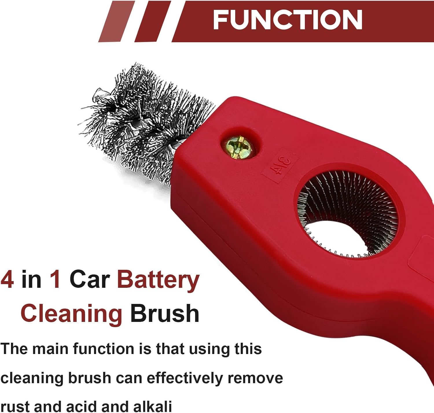 4 in 1 Car Battery Terminal Cl - Car Cleaning Brush recensie en prijs