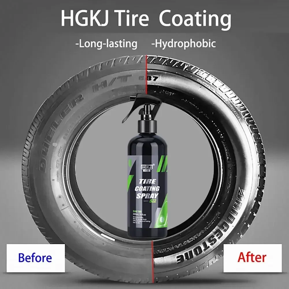 HGKJ S22 Car Tire Gloss Spray, - Tire Shine Spray Sealant recensie en prijs