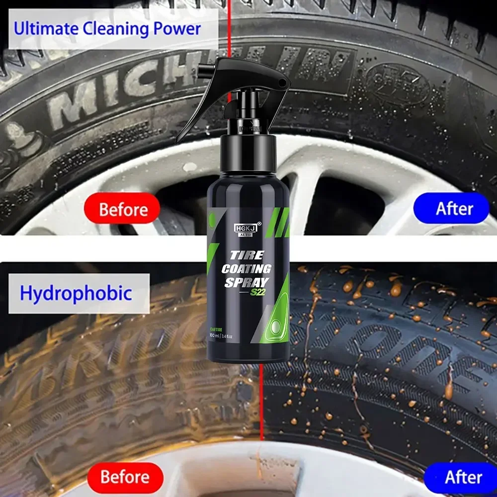 HGKJ S22 Car Tire Gloss Spray, - Tire Shine Spray Sealant recensie en prijs