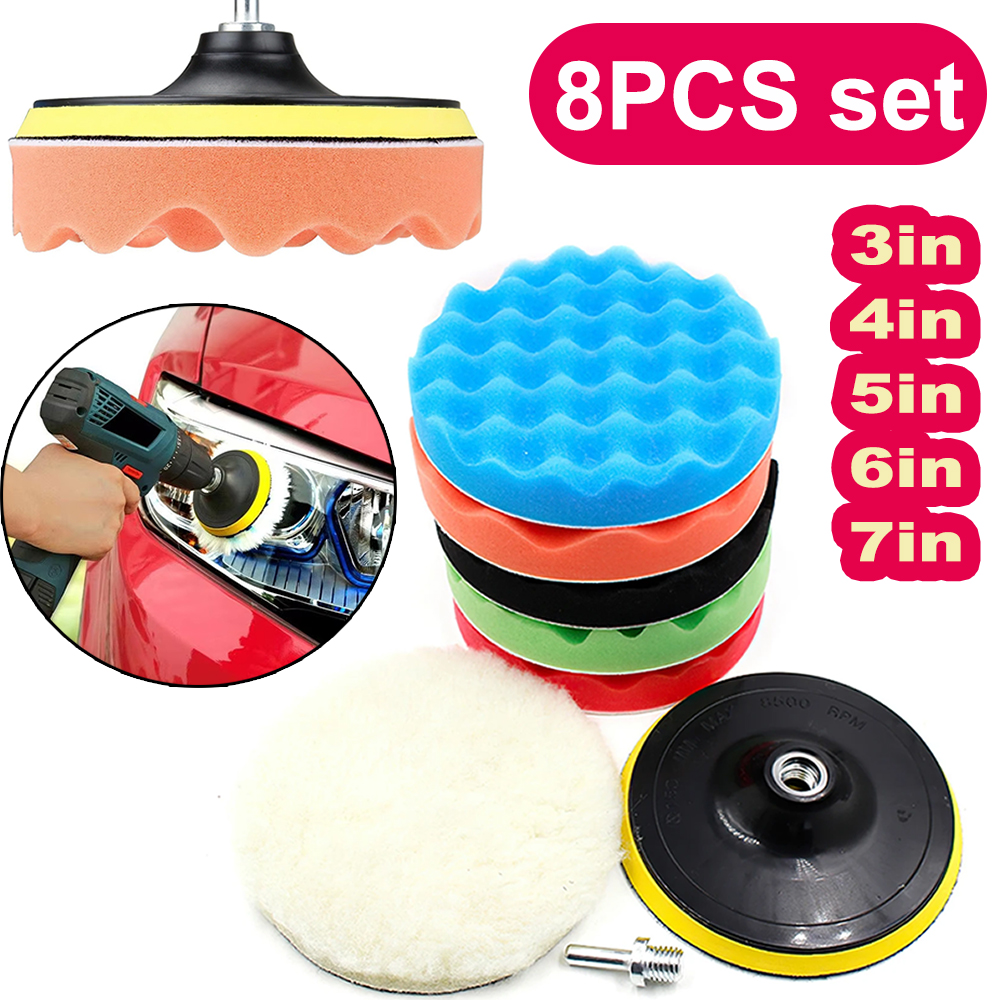 8Pcs Car Polishing Pads Kit 3/ - Polish Pad Set Buffer recensie en prijs