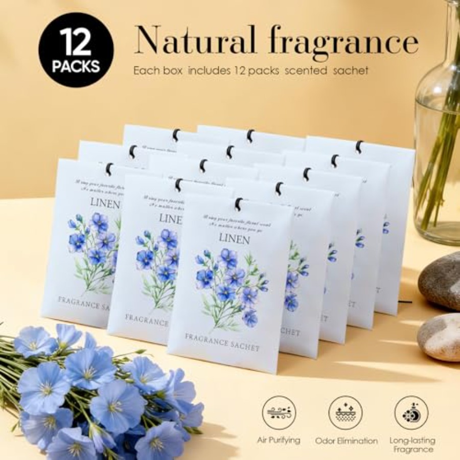Scented Sachet Bags - 12 Pack  - Odor Eliminator Car recensie en prijs
