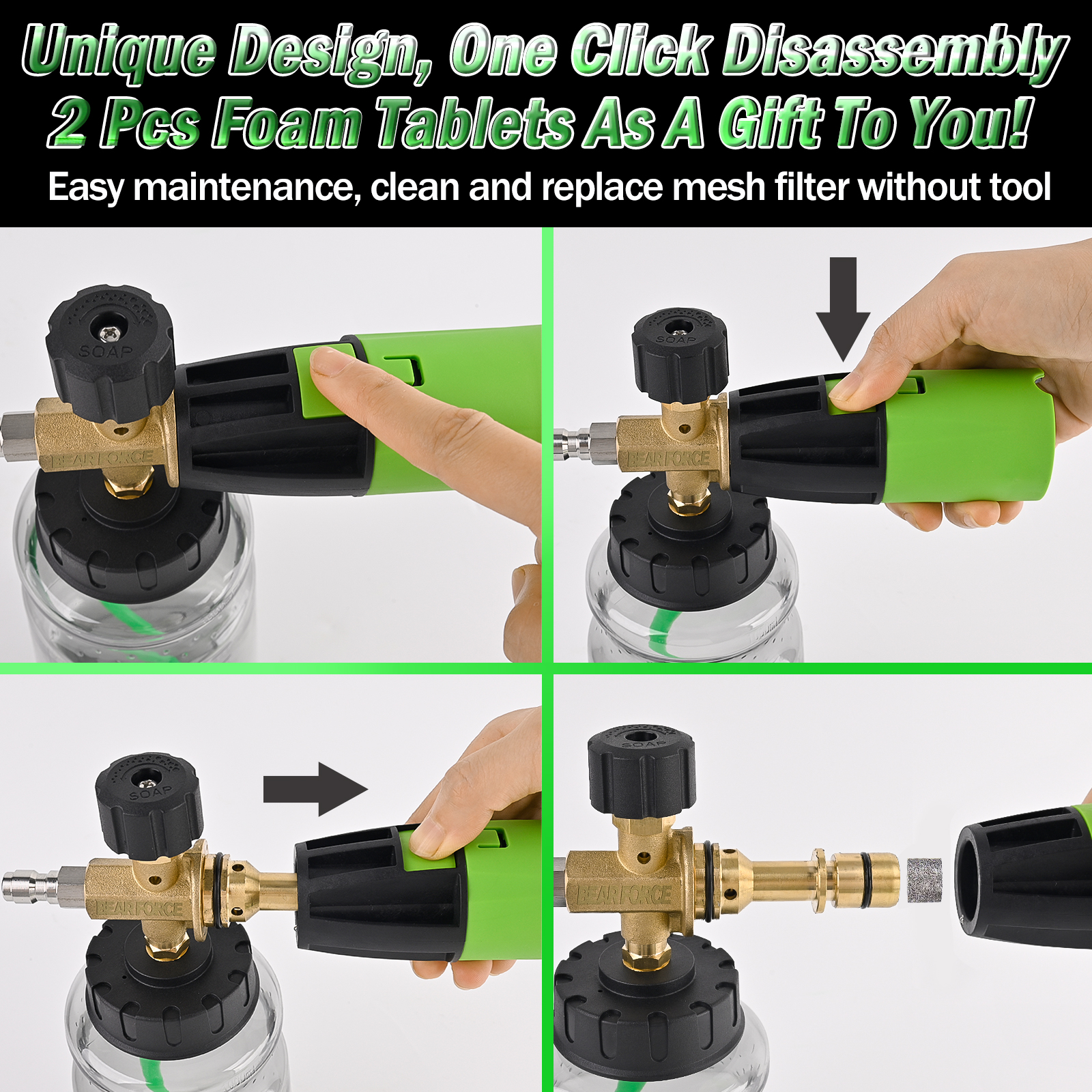 BEAR FORCE Pressure Washer Foa - Foam Cannon Car Wash recensie en prijs